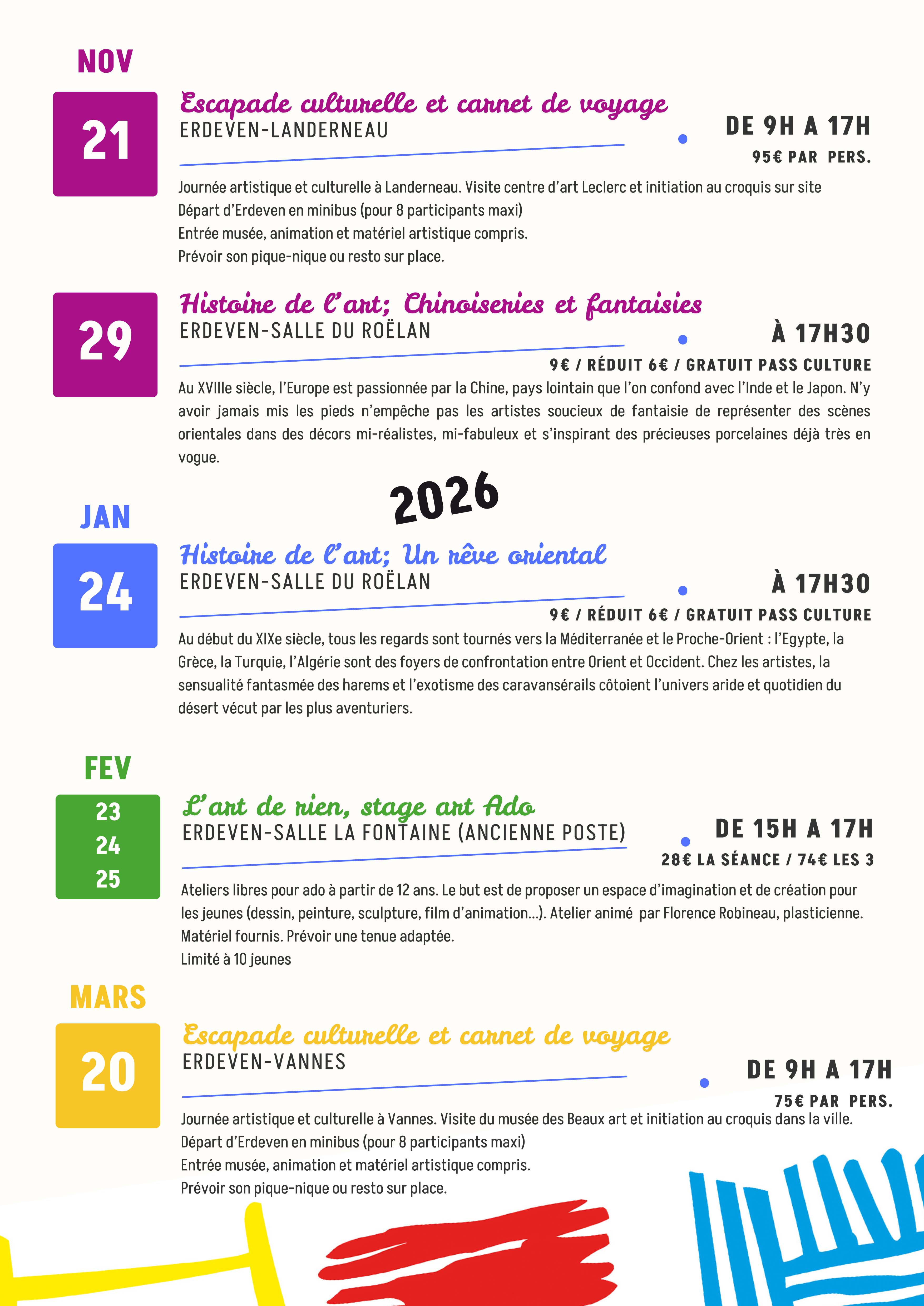Programmation loisirs 2025 2026 page 2